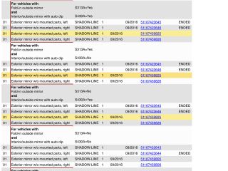 bontott BMW X1 Bal Visszapillantó Tükör (Elektromos)