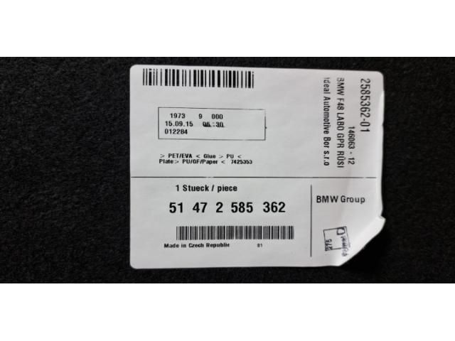 bontott BMW X1 Csomagtér Kárpit