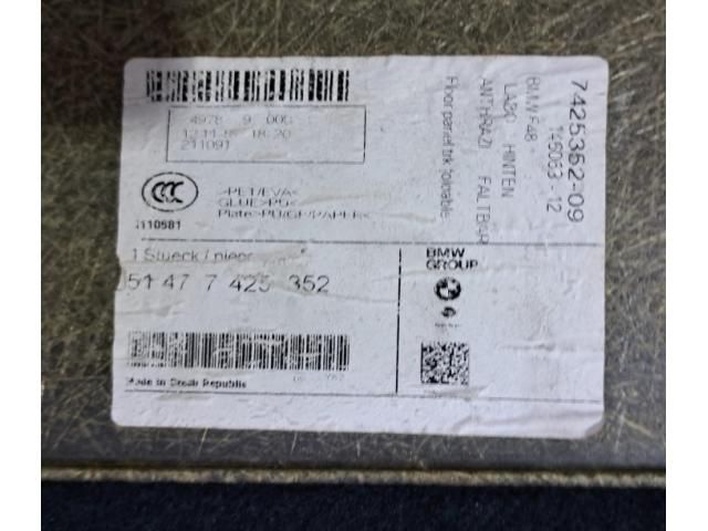 bontott BMW X1 Csomagtér Kárpit