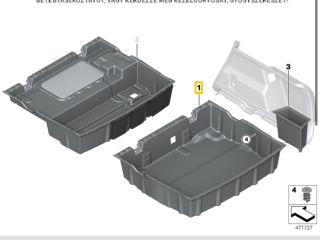 bontott BMW X1 Csomagtér Tálca