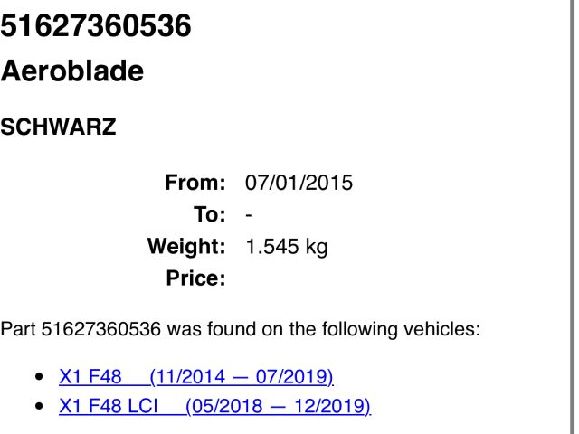 bontott BMW X1 Csomagtérajtó Díszléc