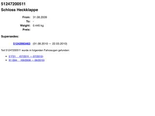 bontott BMW X1 Csomagtérajtó Zárszerkezet