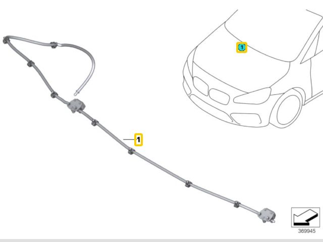 bontott BMW X1 Első Ablakmosó Fúvóka