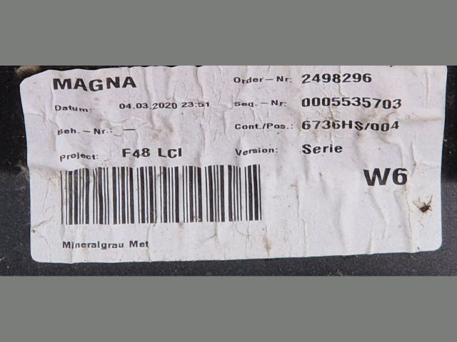 bontott BMW X1 Első Lökhárító (Üresen)