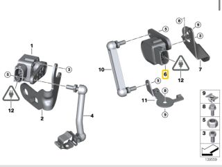 bontott BMW X1 Első Xenon Szintszabályzó Jeladó