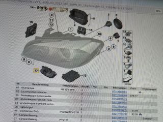 bontott BMW X1 Fényszóró Elektronika