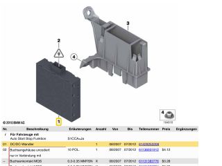 bontott BMW X1 Feszültségszabályzó