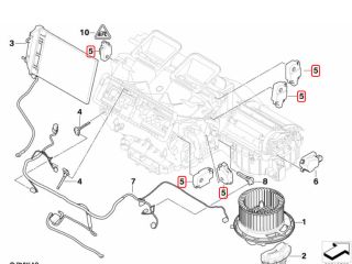 bontott BMW X1 Fűtés Állító Motor