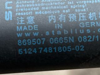 bontott BMW X1 Gázrugós Kitámasztó Teleszkóp Csomagtérajtó Bal