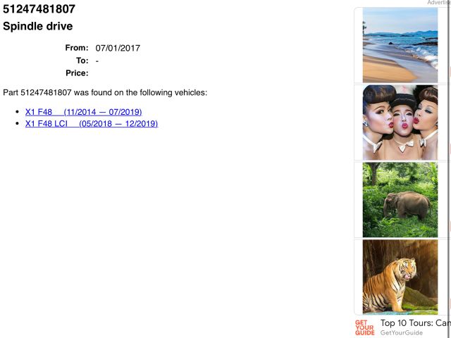 bontott BMW X1 Gázrugós Kitámasztó Teleszkóp Csomagtérajtó (Pozíciófüggetlen)