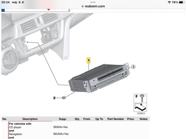 bontott BMW X1 GPS Elektronika