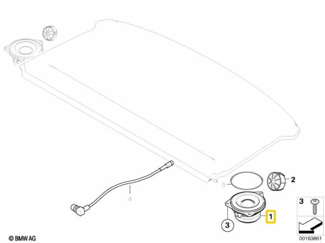 bontott BMW X1 Hangszóró (Pozíciófüggetlen)