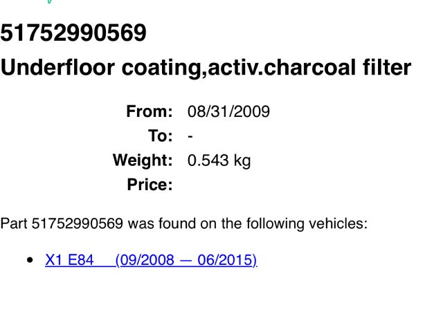 bontott BMW X1 Hátsó Lökhárító Alsó (Műanyag)