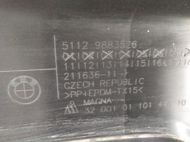 bontott BMW X1 Hátsó Lökhárító Alsó (Műanyag)