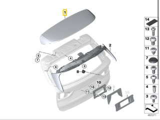 bontott BMW X1 Hátsó Szárny Légterelő