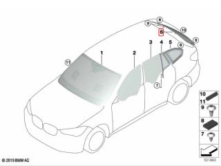 bontott BMW X1 Hátsó Szélvédő