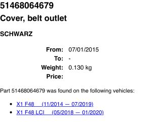 bontott BMW X1 Hátsó Tetőkárpit Takarófedél