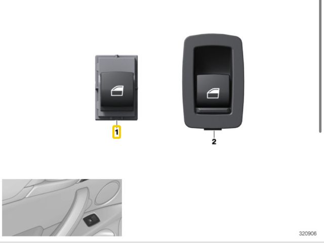 bontott BMW X1 Jobb első Ablakemelő Kapcsoló