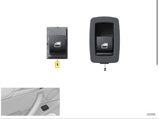 bontott BMW X1 Jobb első Ablakemelő Kapcsoló