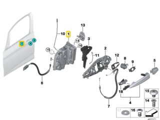bontott BMW X1 Jobb első Ajtózár