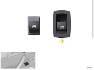 bontott BMW X1 Jobb hátsó Ablakemelő Kapcsoló