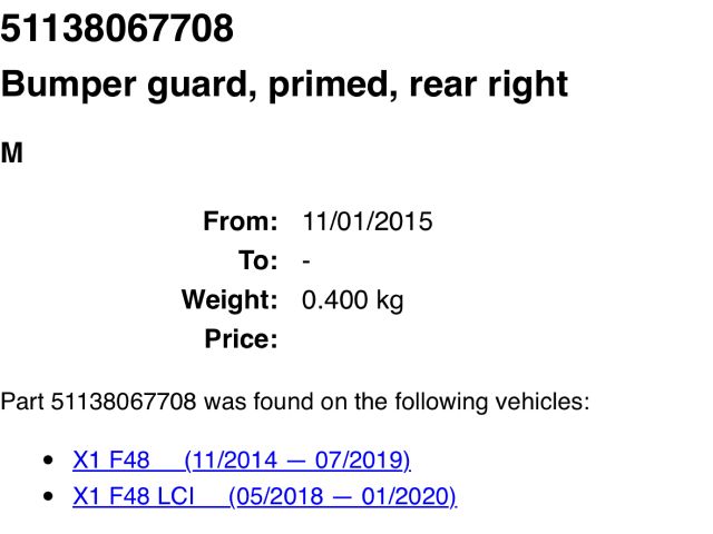 bontott BMW X1 Jobb hátsó Ajtó Díszléc