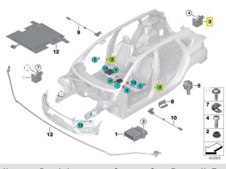 bontott BMW X1 Jobb hátsó Oldal Ütközés Érzékelő