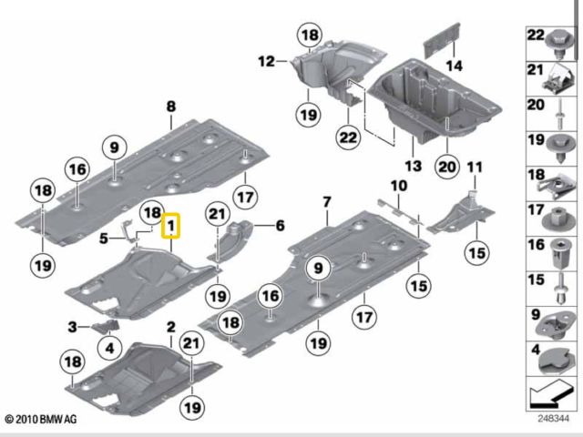 bontott BMW X1 Kartervédő
