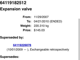 bontott BMW X1 Klíma Tágulási Szelep