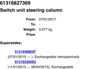 bontott BMW X1 Komplett Kormánykapcsoló (Bajuszkapcsoló)