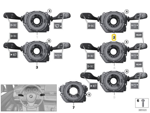 bontott BMW X1 Komplett Kormánykapcsoló (Bajuszkapcsoló)