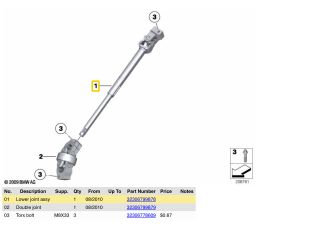 bontott BMW X1 Kormányszár