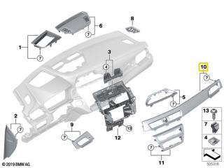 bontott BMW X1 Középső Műszerfal Díszléc