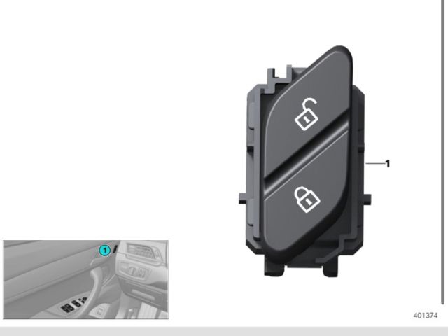 bontott BMW X1 Központizár Kapcsoló