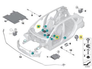 bontott BMW X1 Légzsák Indító Modul Oldallégzsák