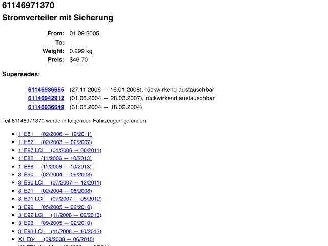 bontott BMW X1 Pozitív Kábel Elosztó