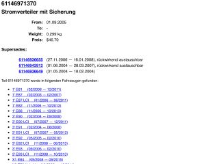 bontott BMW X1 Pozitív Kábel Elosztó