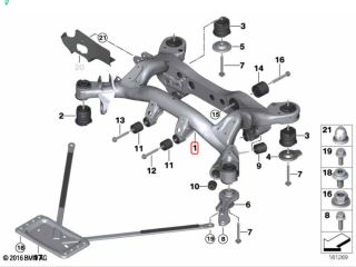 bontott BMW X1 Hátsó Futómű (Részeivel)