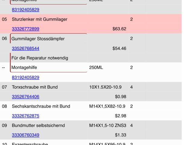 bontott BMW X1 Hátsó Futómű (Részeivel)