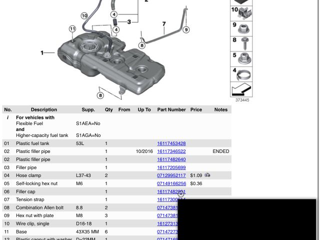 bontott BMW X1 Tank