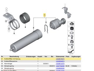 bontott BMW X1 Üzemanyag Fűtés