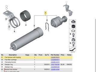 bontott BMW X1 Üzemanyag Fűtés