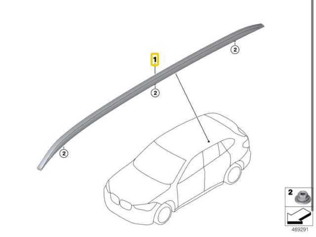 bontott BMW X1 Tetősín Pár
