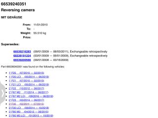 bontott BMW X1 Tolatókamera