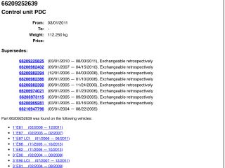 bontott BMW X1 Tolatóradar Elektronika