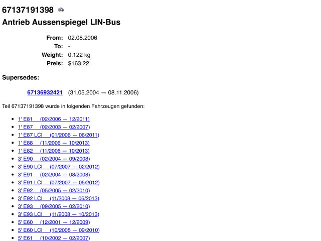 bontott BMW X1 Tükör Állító Elektronika