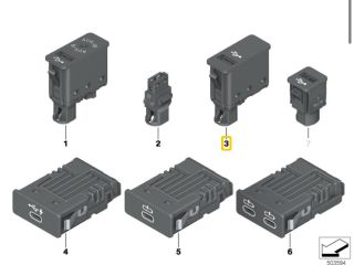 bontott BMW X1 USB Aljzat