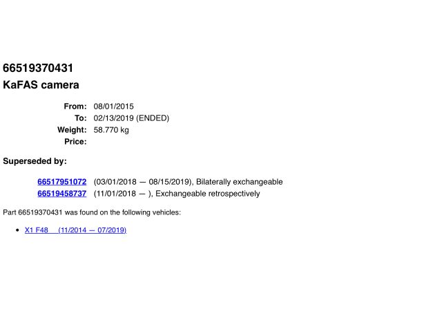 bontott BMW X1 Video Elektronika