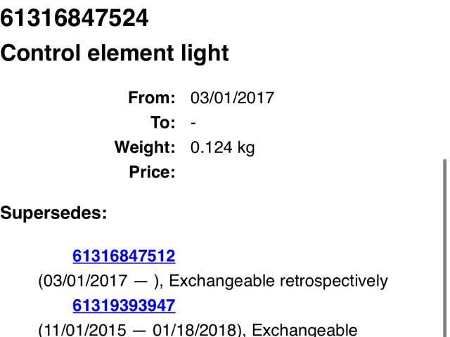 bontott BMW X1 Világítás Kapcsoló