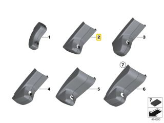 bontott BMW X1 Visszapillantó Tükör Burkolat Pár